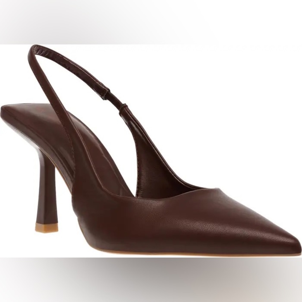 Anne Klein Indianna Slingback Pump - Chocolate - Size 10.5